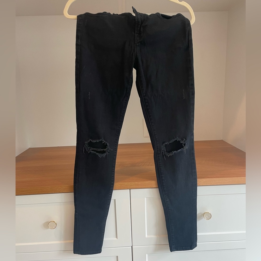 J Brand super skinny blackout jeans in size 26